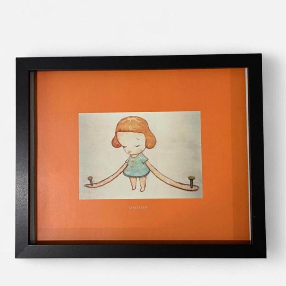 Nara Yoshitomo Nara contemporary art prints 8x10 " framed